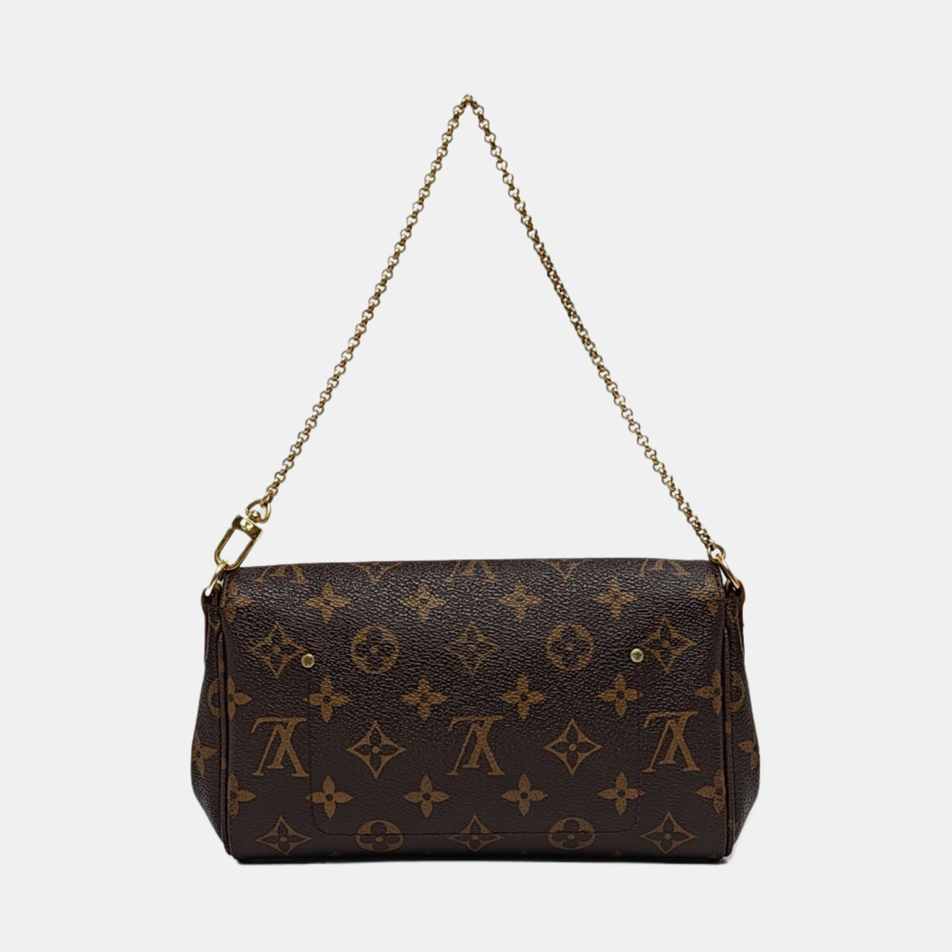 FAVORITE PM Monogram Coated Canvas Brown