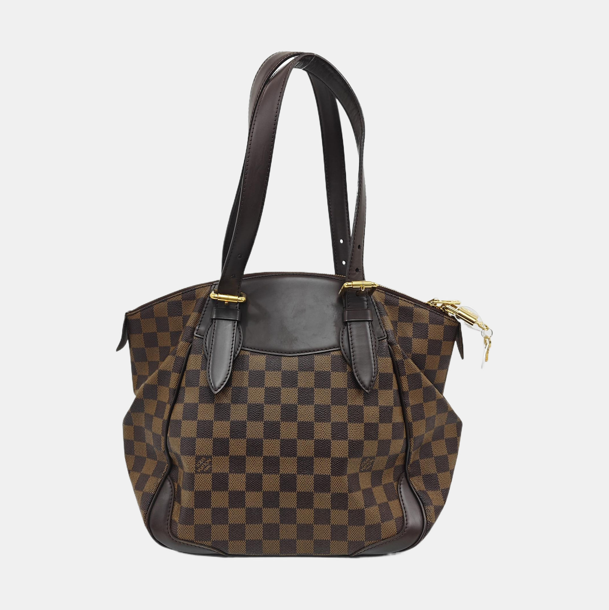 VERONA MM Damier Ebene Coated Canvas Brown