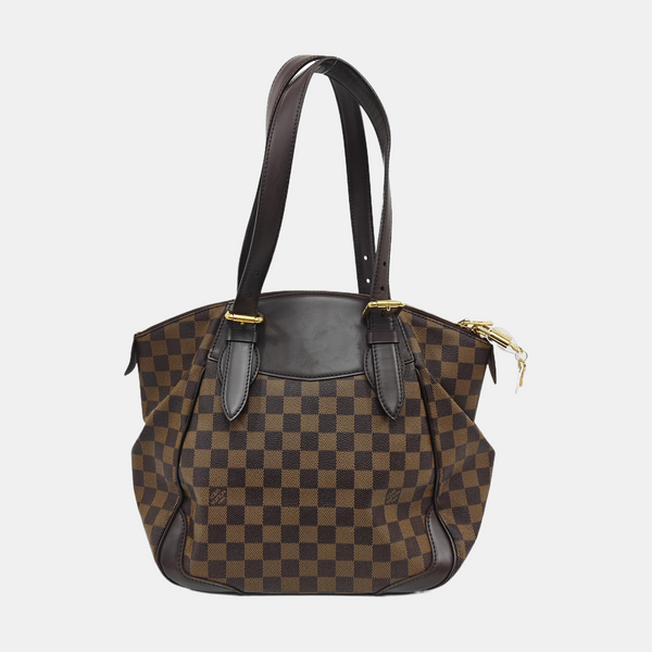 VERONA MM Damier Ebene Coated Canvas Brown