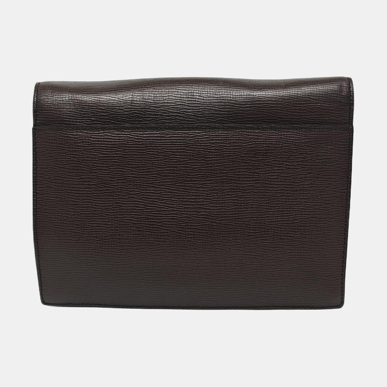 Calfskin Clutch Brown