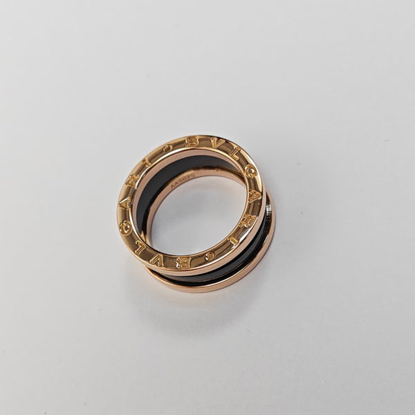 B.ZERO1 18k Rose Gold Ring EU 52