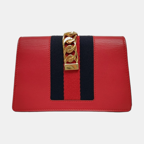Sylvie Super Mini Calfskin Red