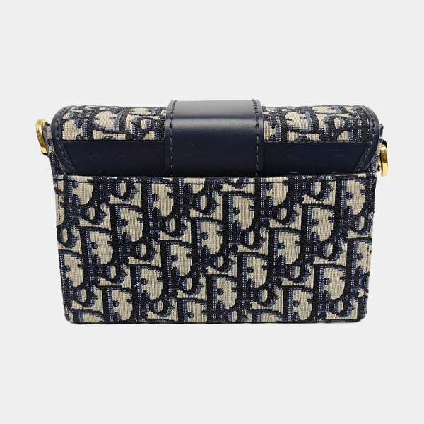 30 Montaigne Mini Oblique Canvas Blue