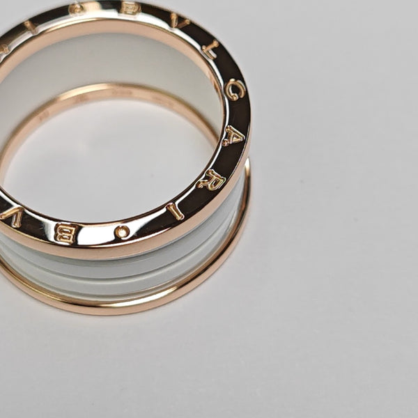 B.ZERO1 18k Rose Gold Ring EU 64