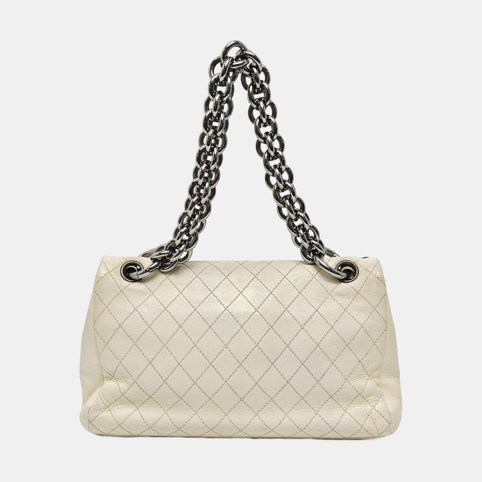 Quilted Lambskin White