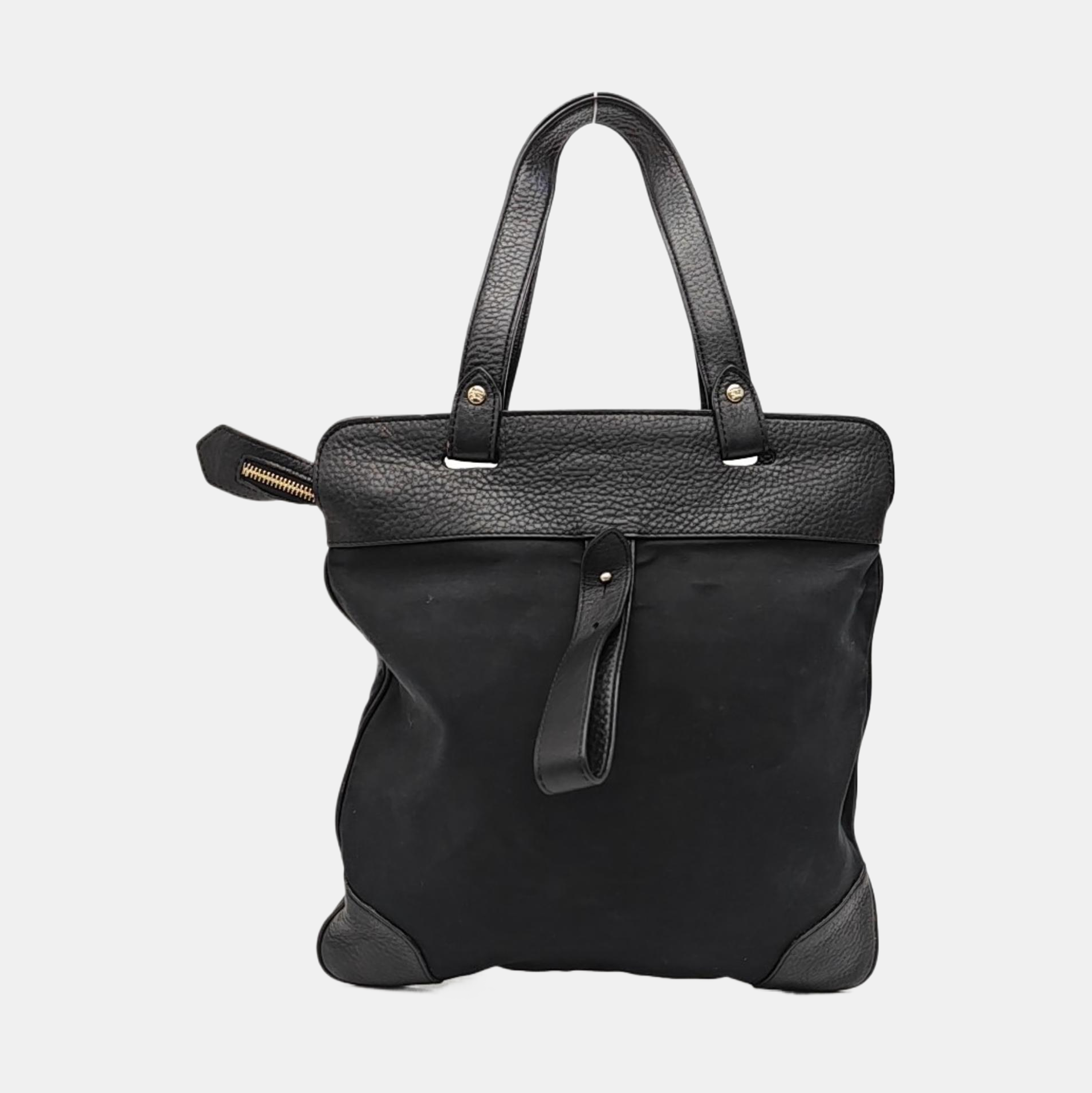 Canvas Top Handle Bag Black