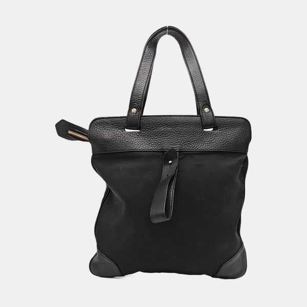 Canvas Top Handle Bag Black