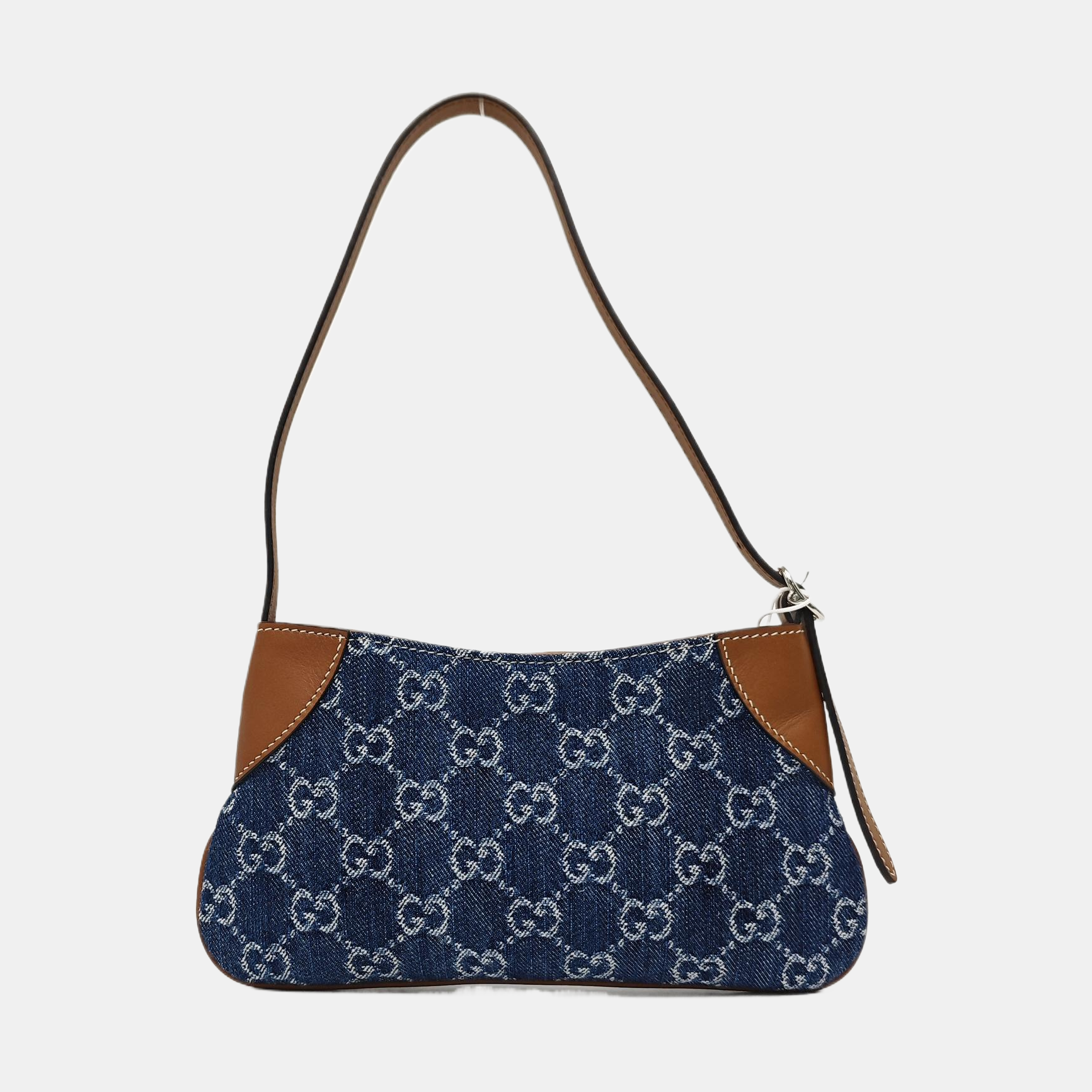 GG Emblem Small Monogram Denim Blue