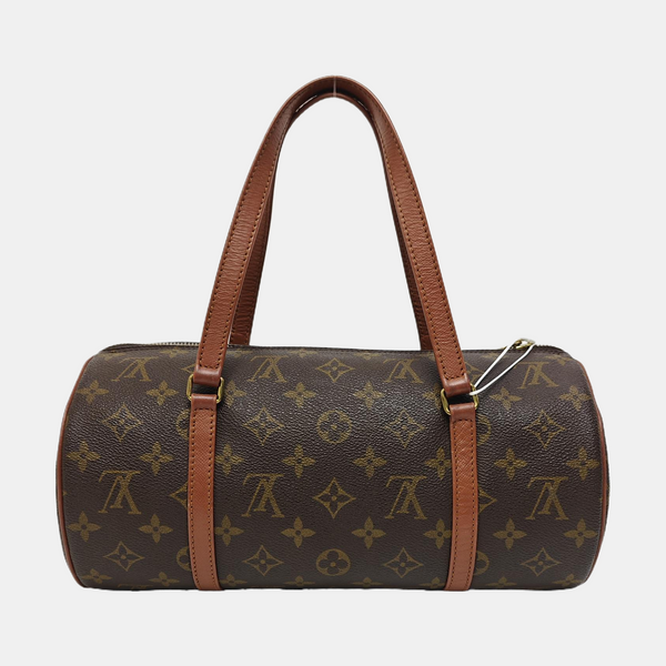 PAPILLON MM Monogram Coated Canvas Brown