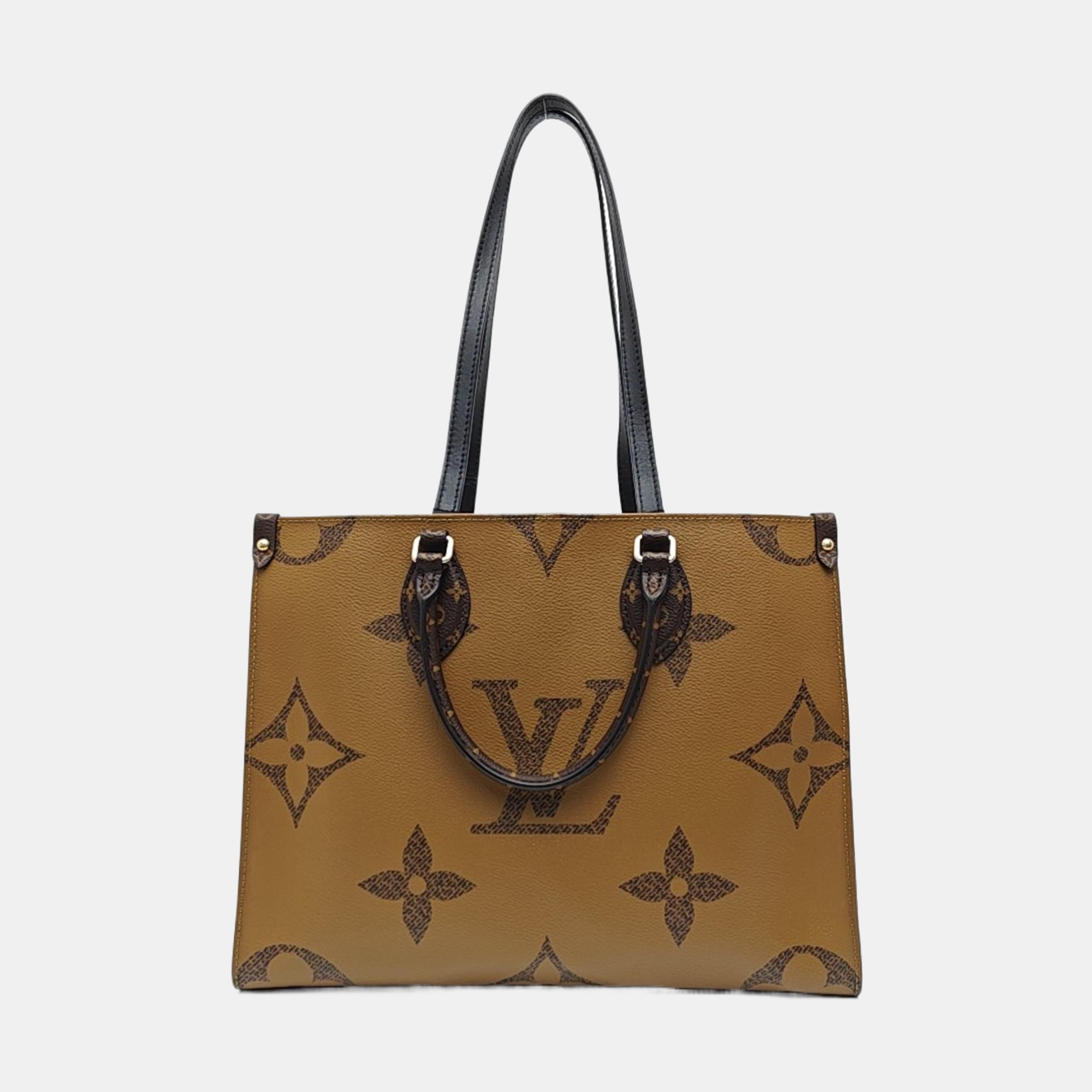 ONTHEGO MM Monogram Coated Canvas Brown