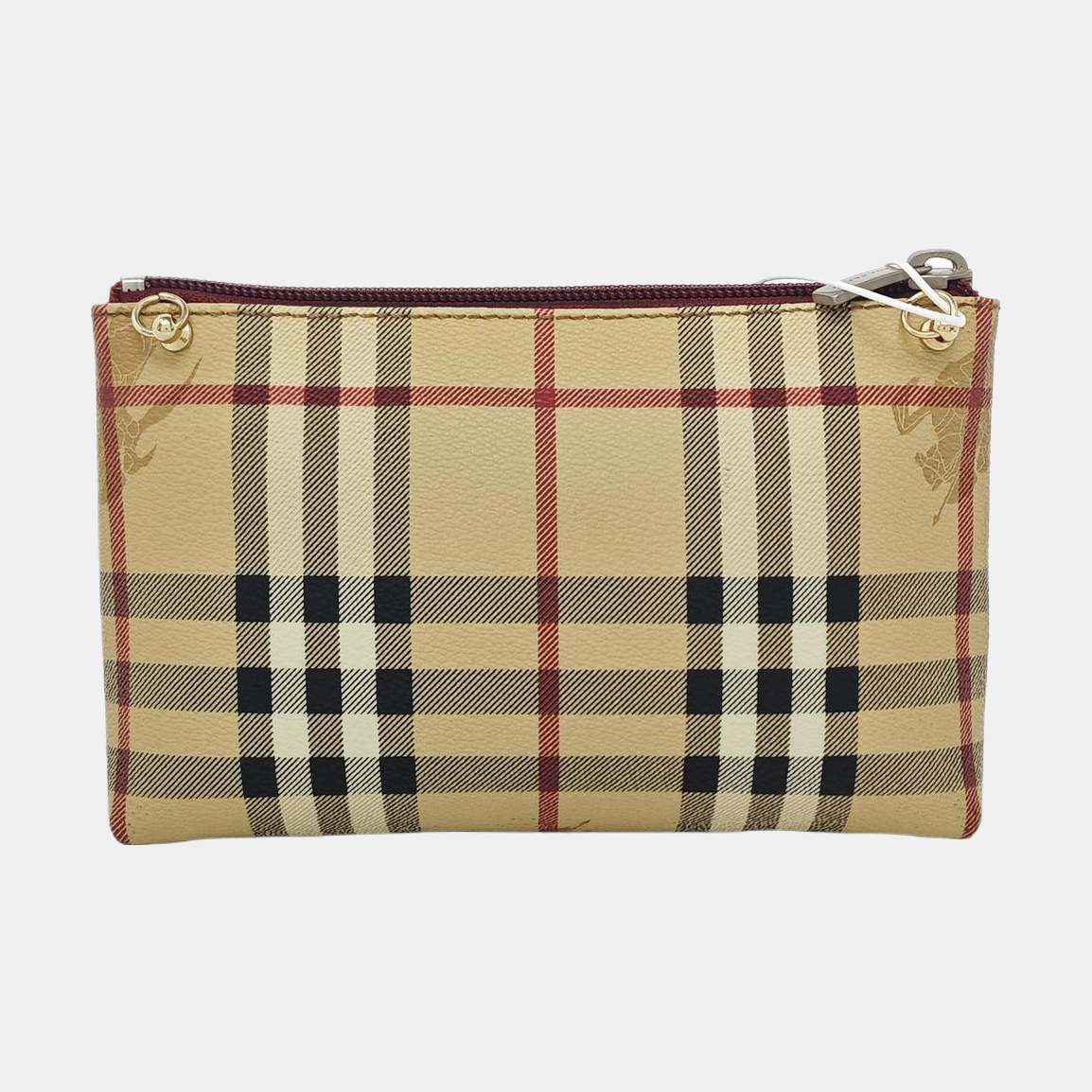 Coated Canvas Top Handle Bag Brown