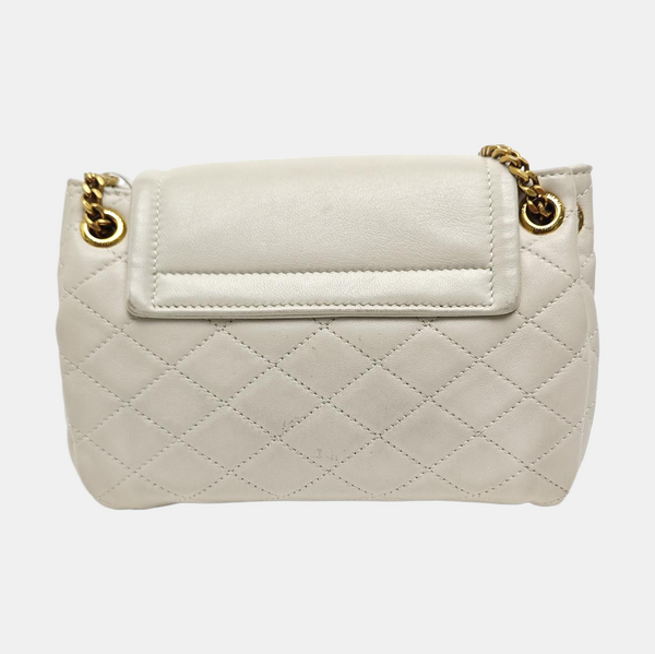 NOLITA Mini Quilted Lambskin White