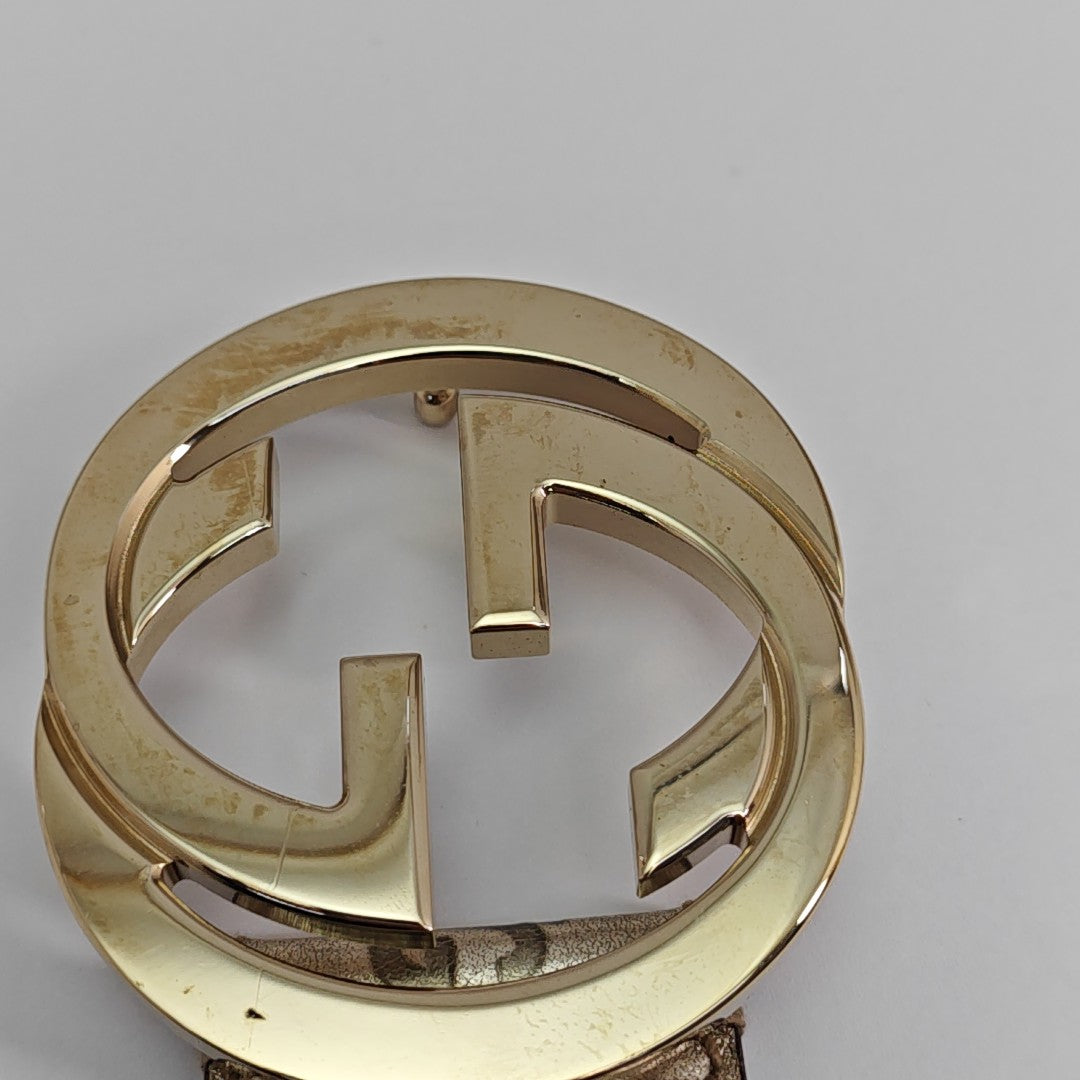 Leather Belt Silver