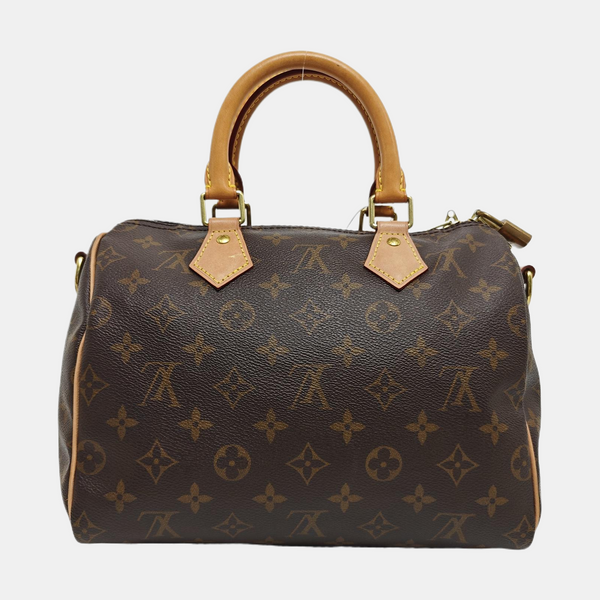 SPEEDY 25 Monogram Coated Canvas Brown