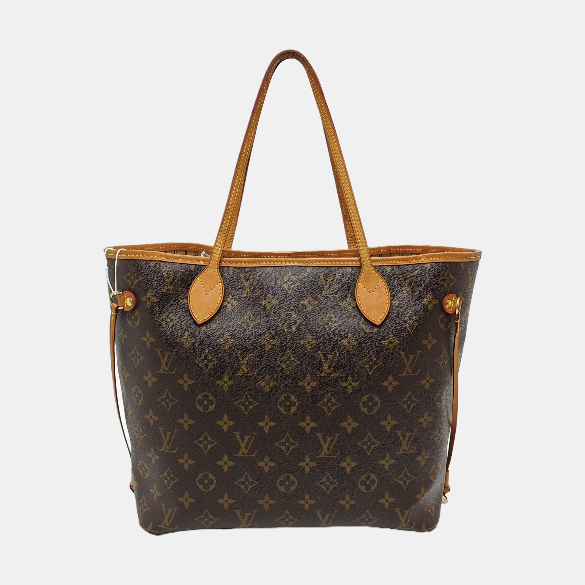 NEVERFULL MM Monogram Coated Canvas Brown