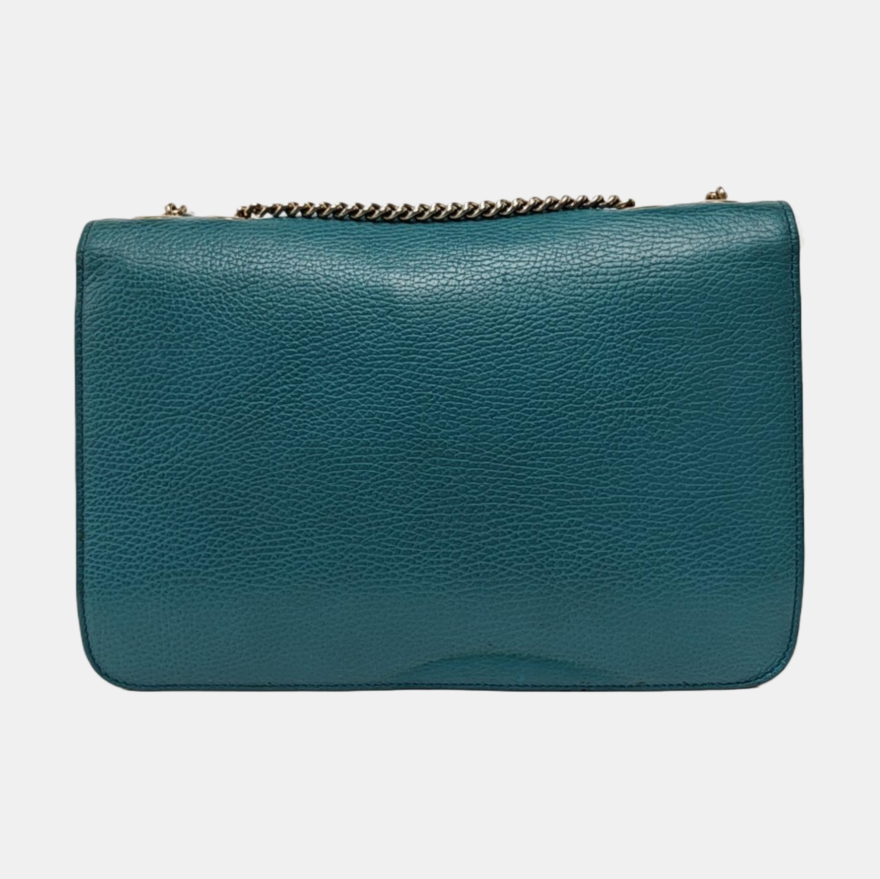 Interlocking G Large Calfskin Blue