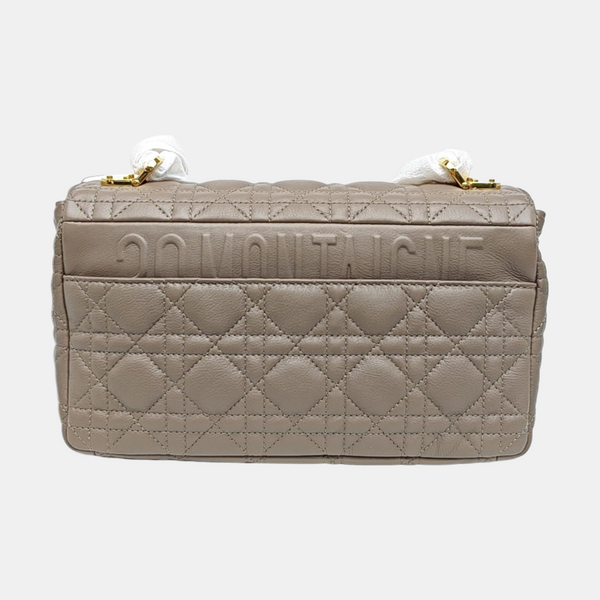 Dior Caro Medium Cannage Calfskin Gray