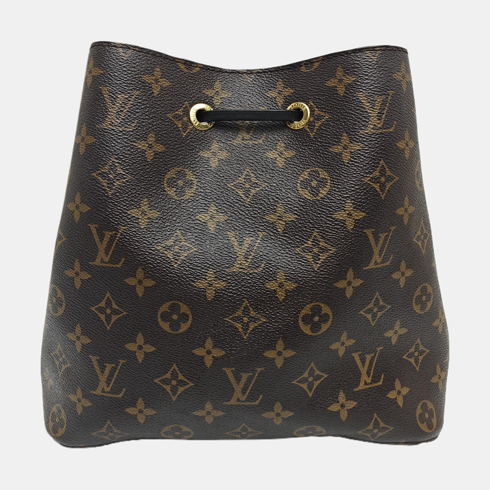 NÉONOÉ MM Monogram Coated Canvas Brown