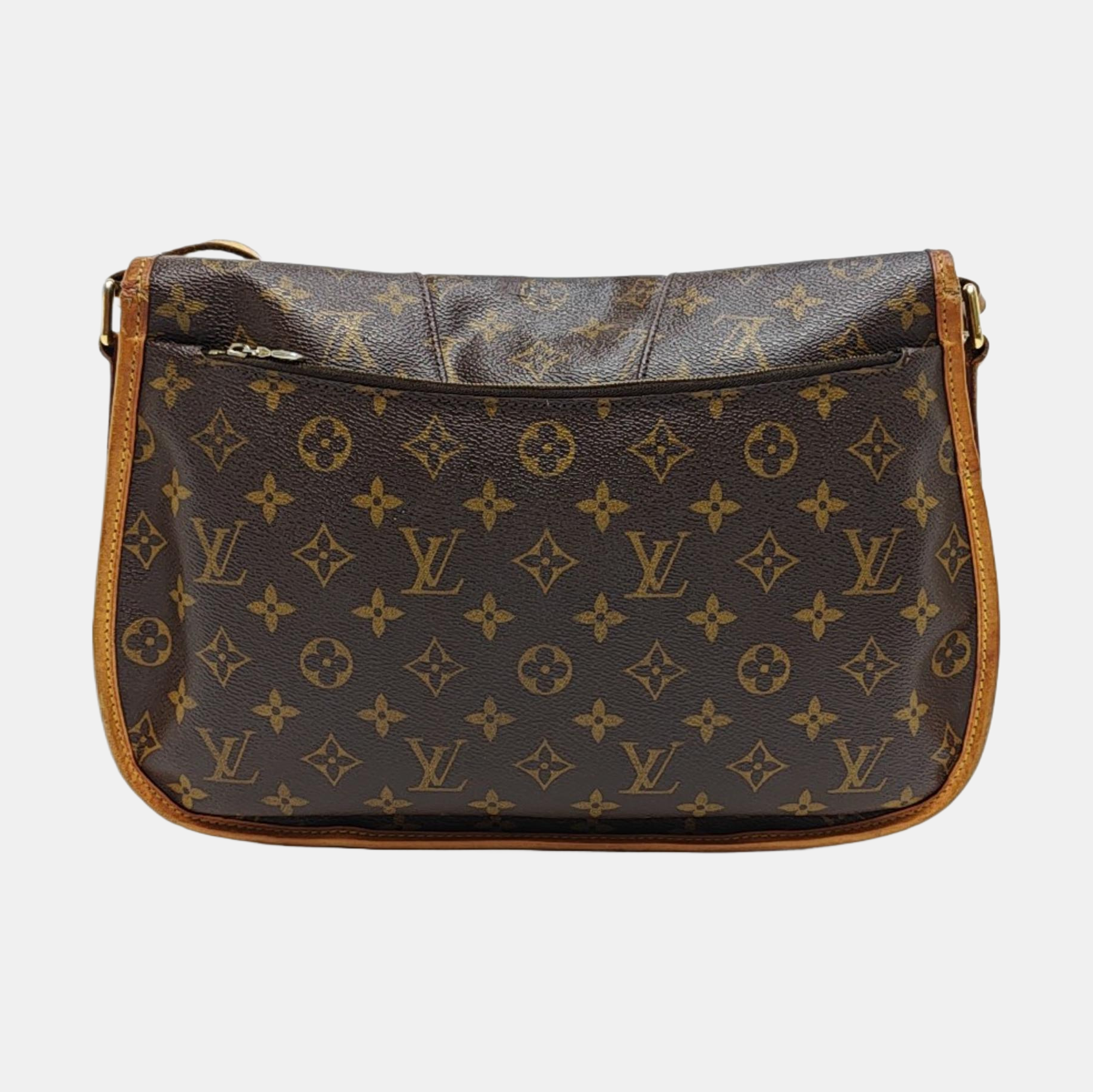 MENILMONTANT MM Monogram Coated Canvas Brown