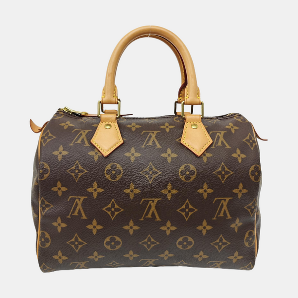 SPEEDY 25 Monogram Coated Canvas Brown