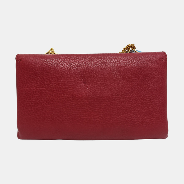 Calfskin Crossbody Bag Red