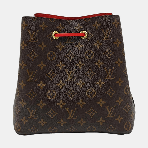 NÉONOÉ MM Monogram Coated Canvas Brown
