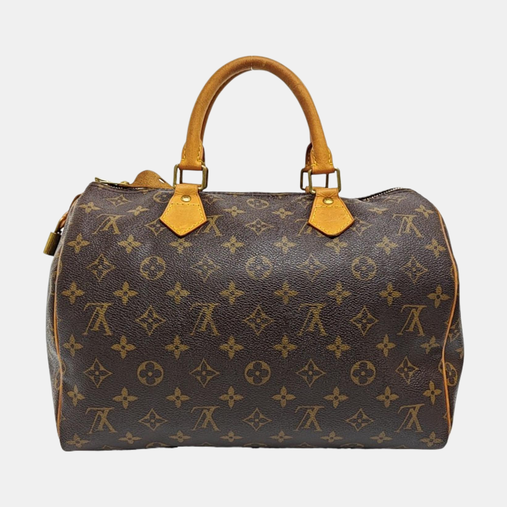 SPEEDY 30 Monogram Coated Canvas Brown
