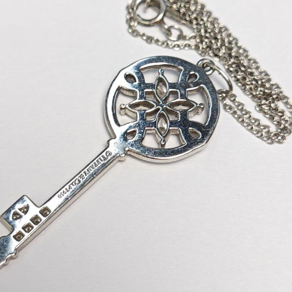 Tiffany Keys Platinum 950 Silver Necklace