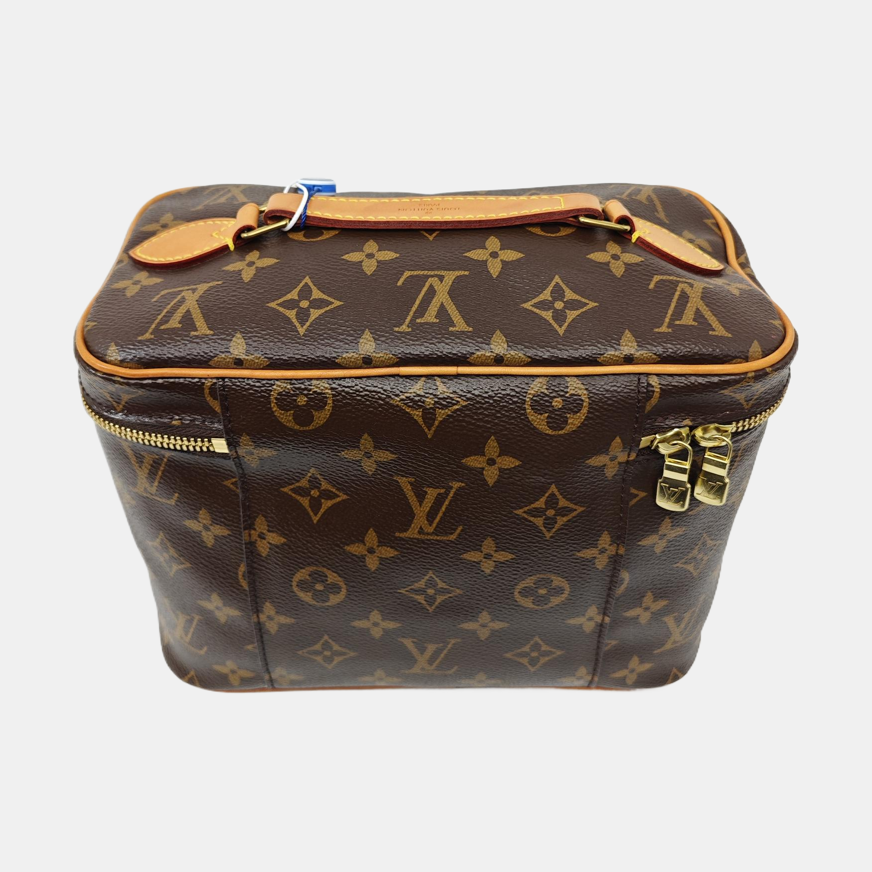 NICE BB Monogram Coated Canvas Brown