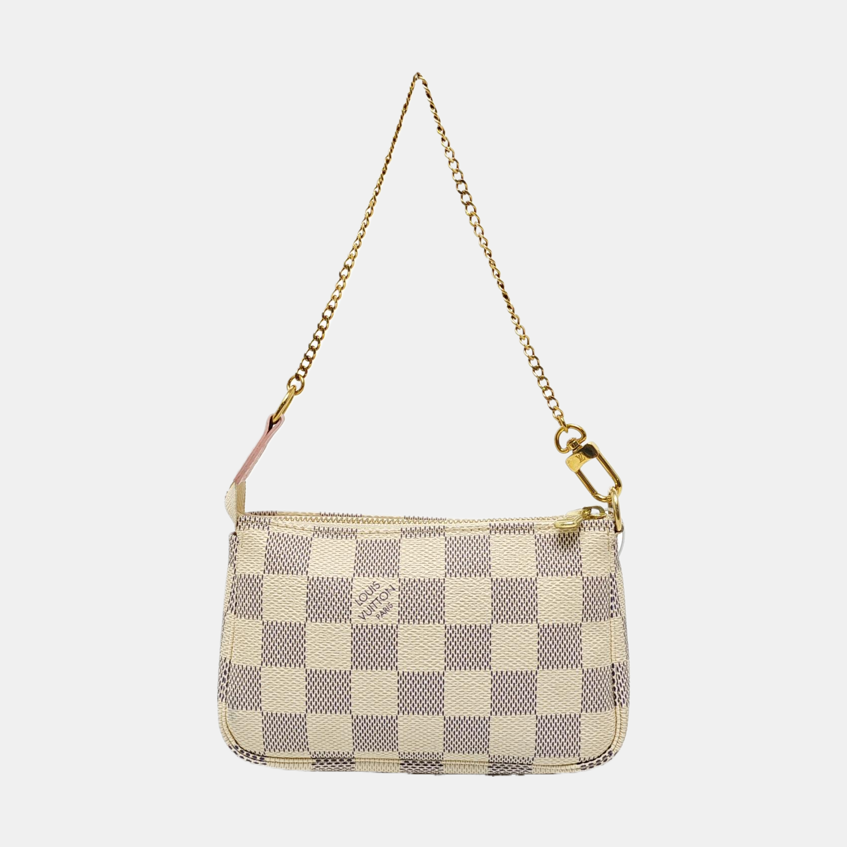ACCESSOIRES Mini Damier Azur Coated Canvas White