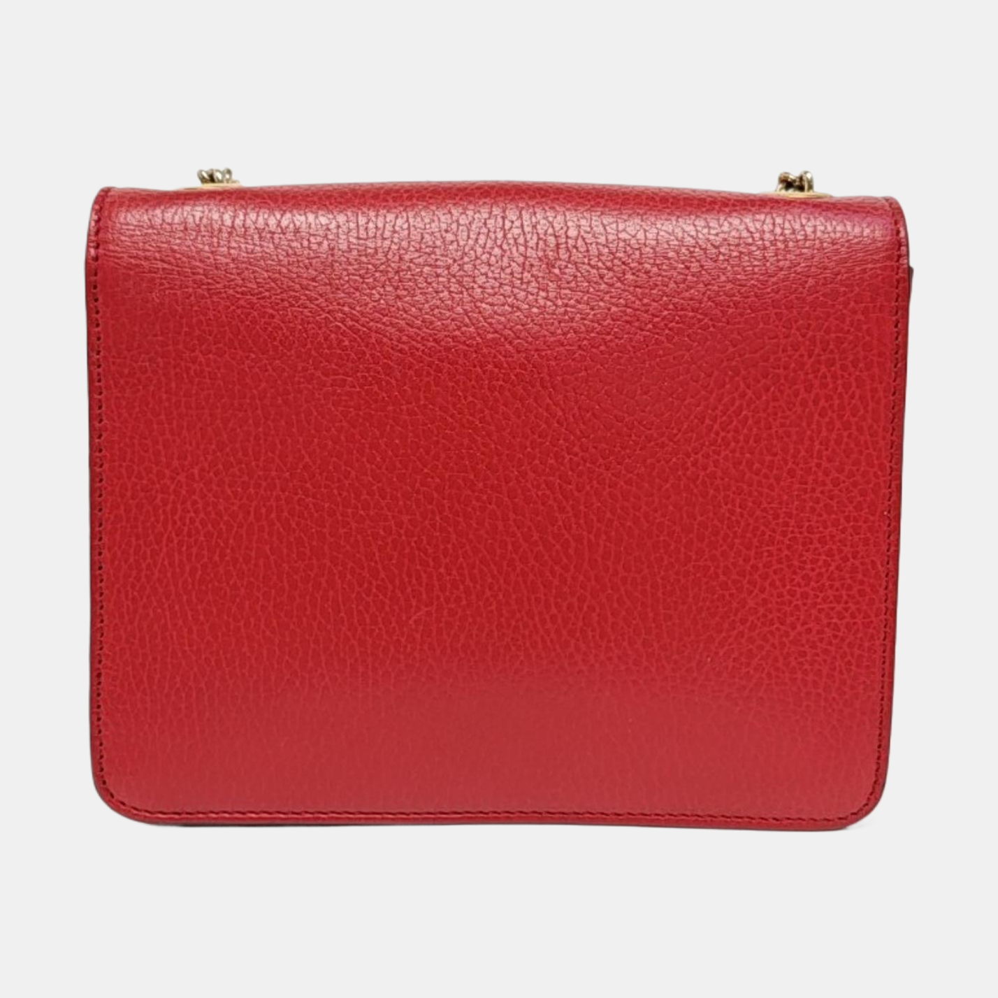 Interlocking G Small Calfskin Red