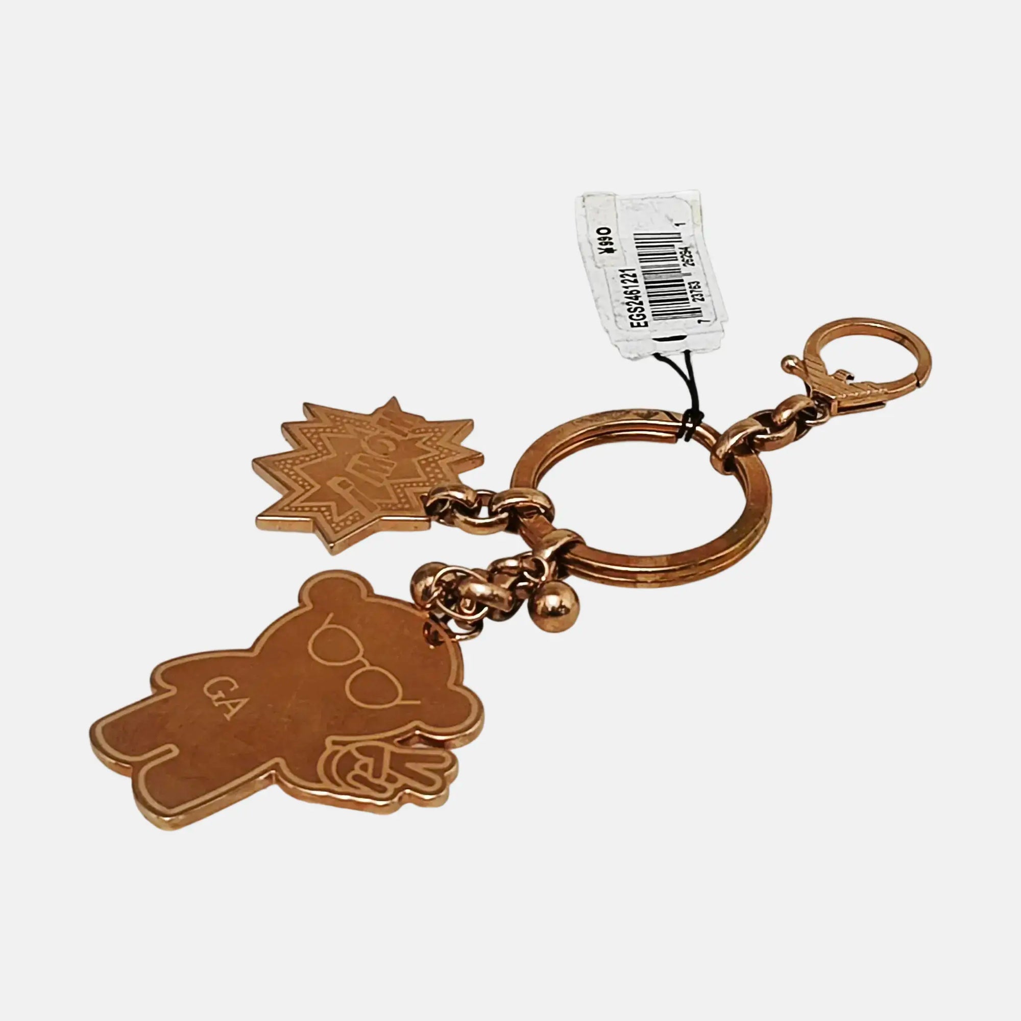 Metal Bag Charm Rose Gold
