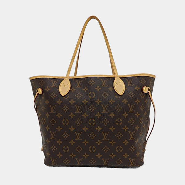 NEVERFULL MM Monogram Coated Canvas Brown