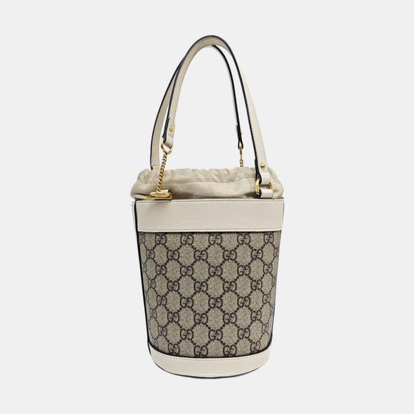 Horsebit 1955 Small Coated Canvas Beige