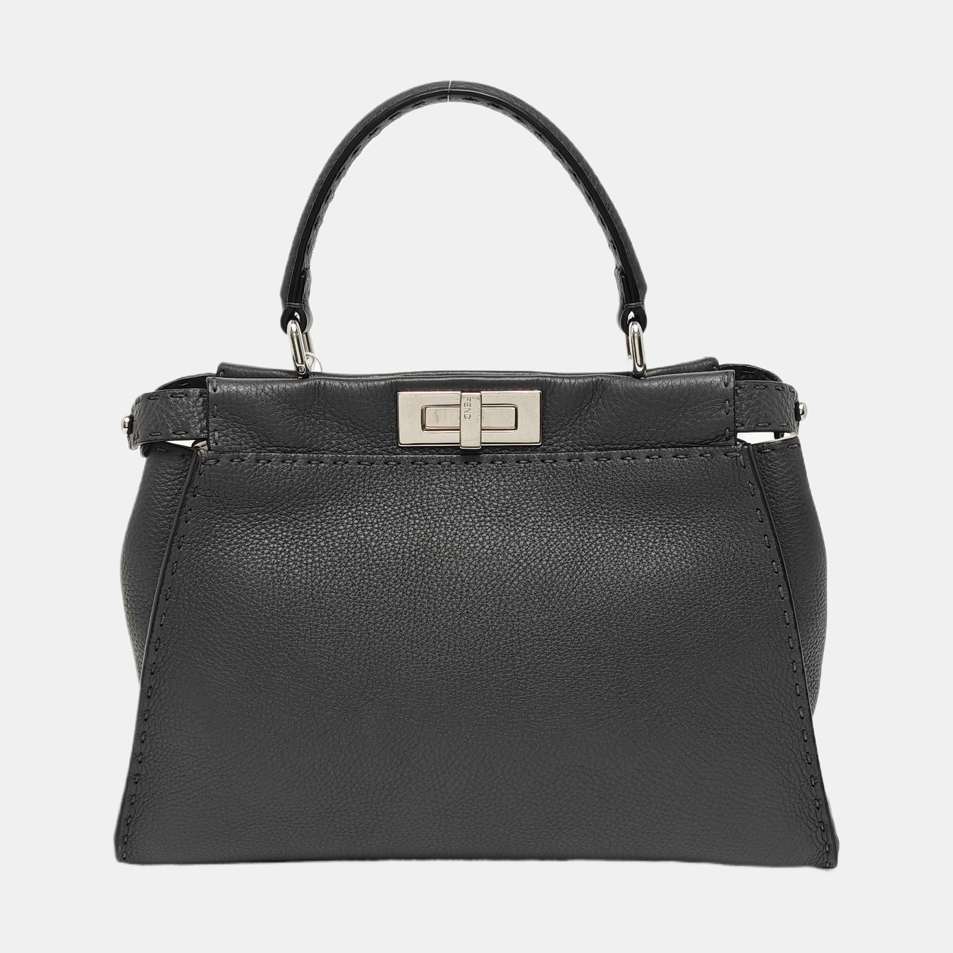 Authenticated pre-owned  Peekaboo Medium Calfskin Gray - Tote Bag at Looply