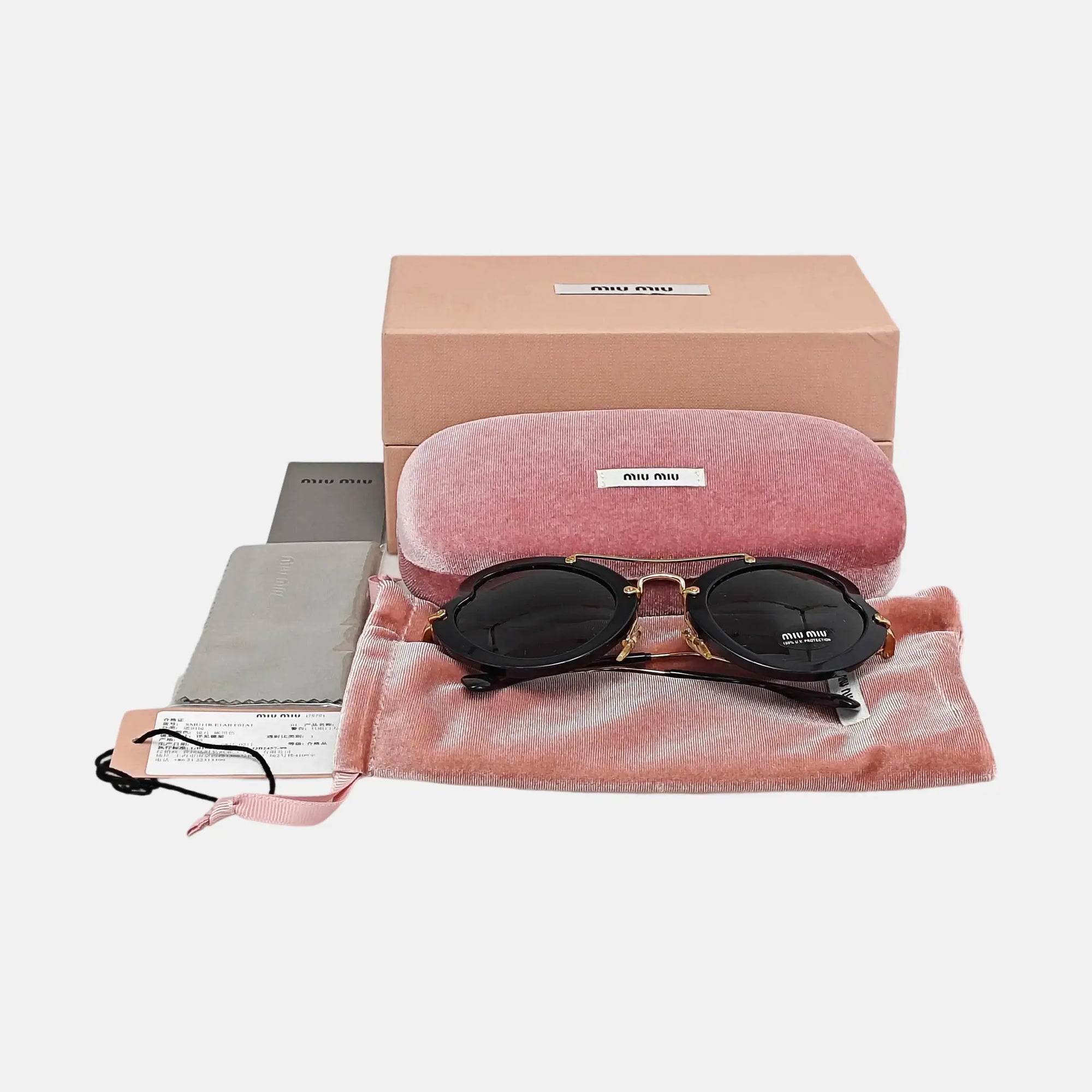 Synthetic Sunglasses Black