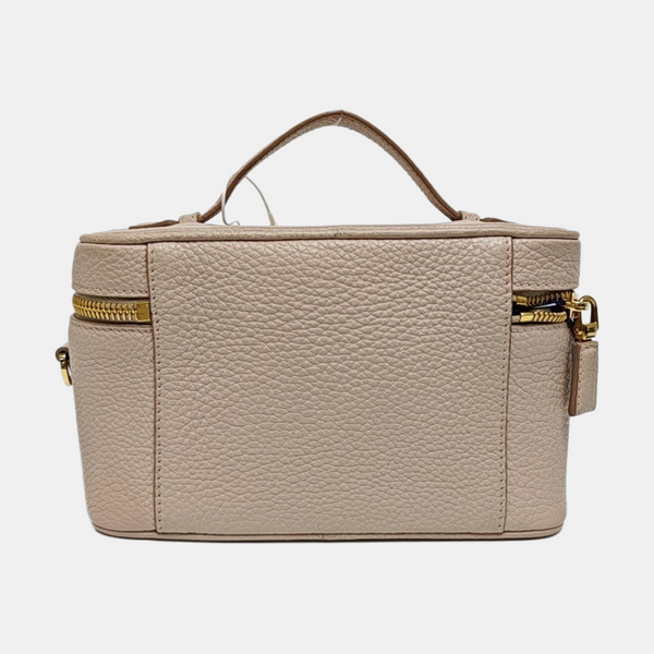 Saffiano Calfskin Shoulder Bag Mini Pink
