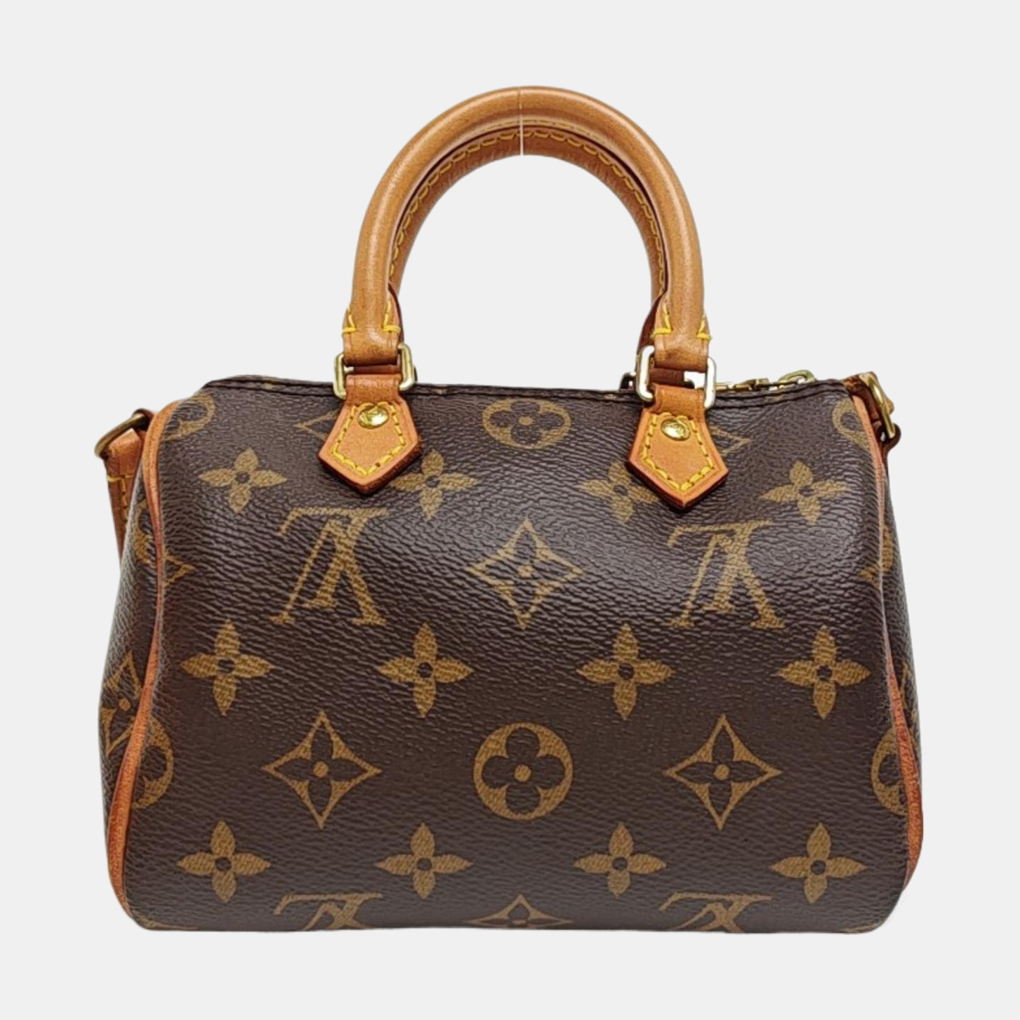 SPEEDY Nano Monogram Coated Canvas Brown