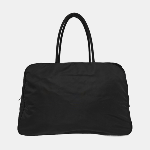 Nylon Top Handle Bag Black