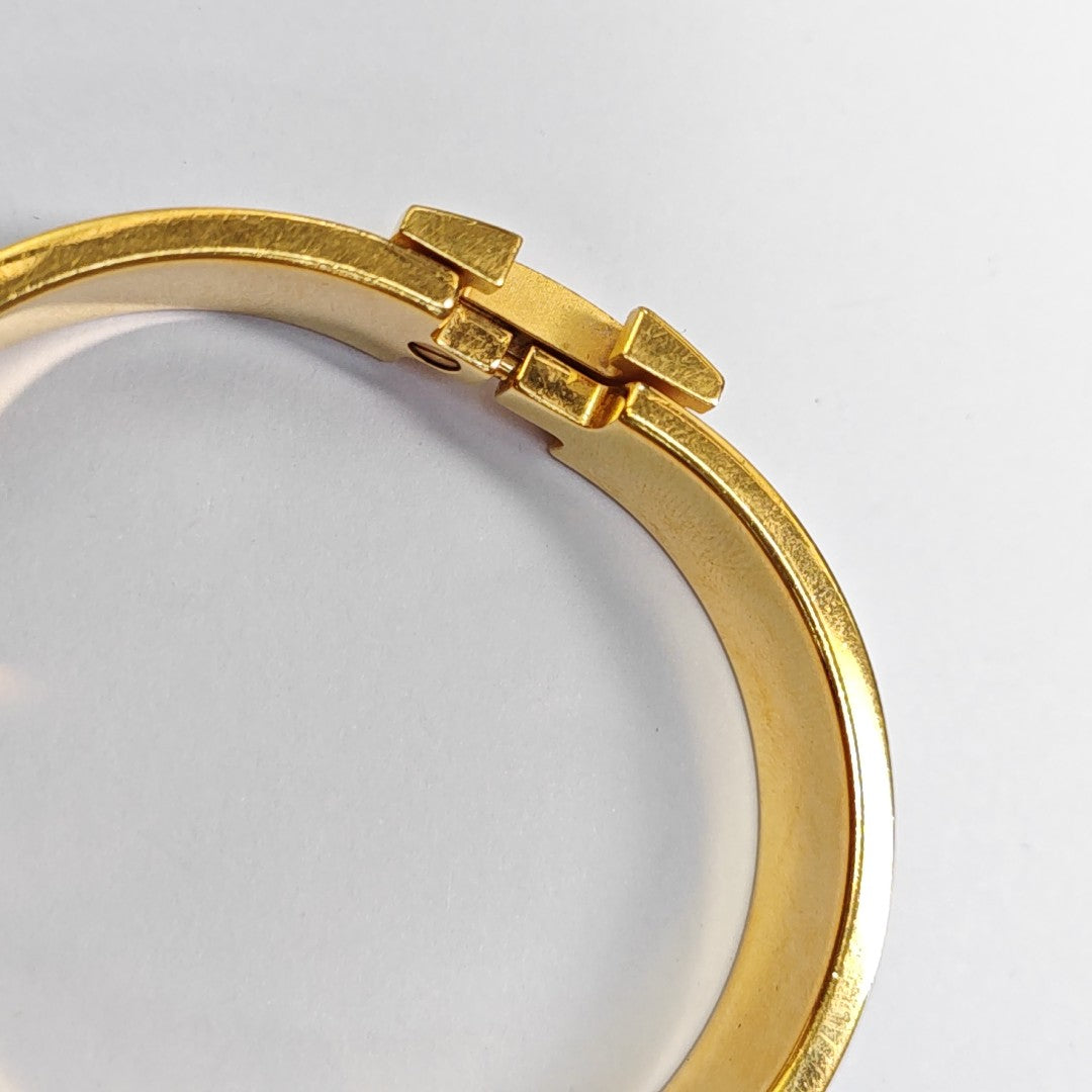 Clic H Metal Gold Bangle