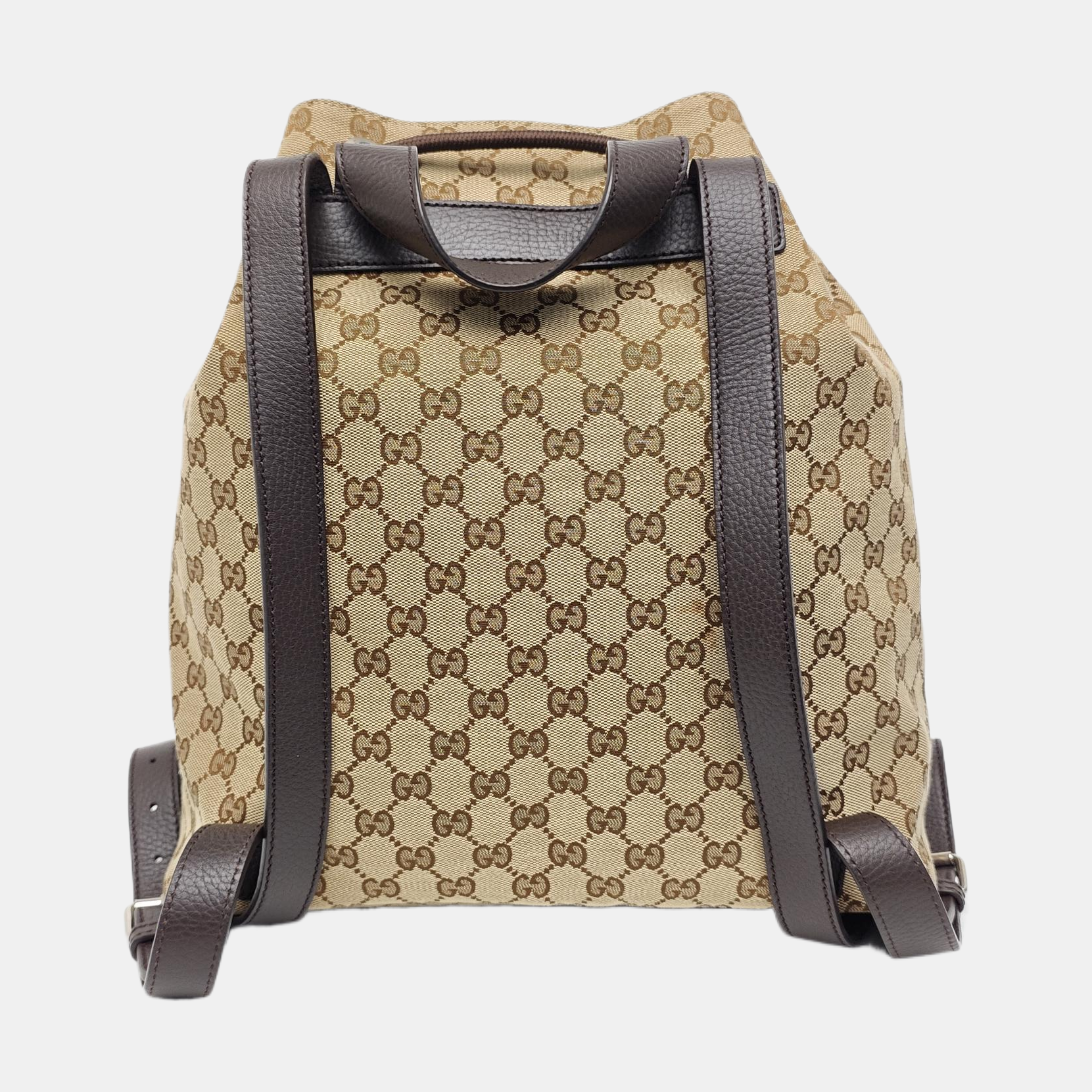 Monogram Canvas Backpack Beige