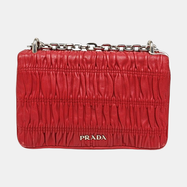 Mini Bag Quilted Lambskin Red