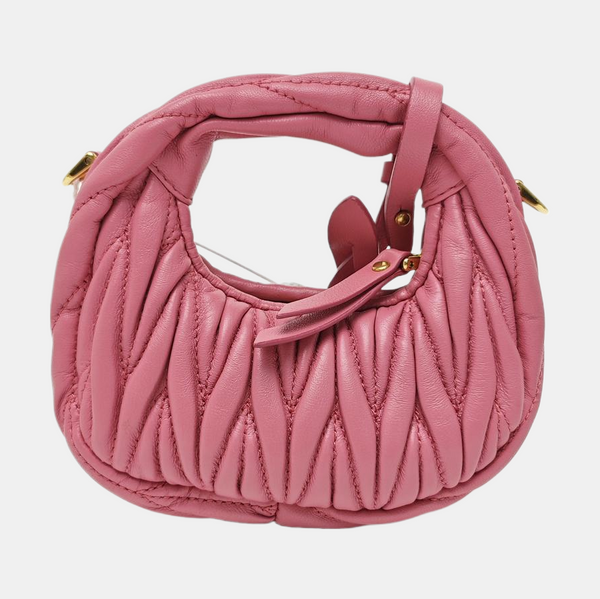 Wander Matelassé Quilted Lambskin Red