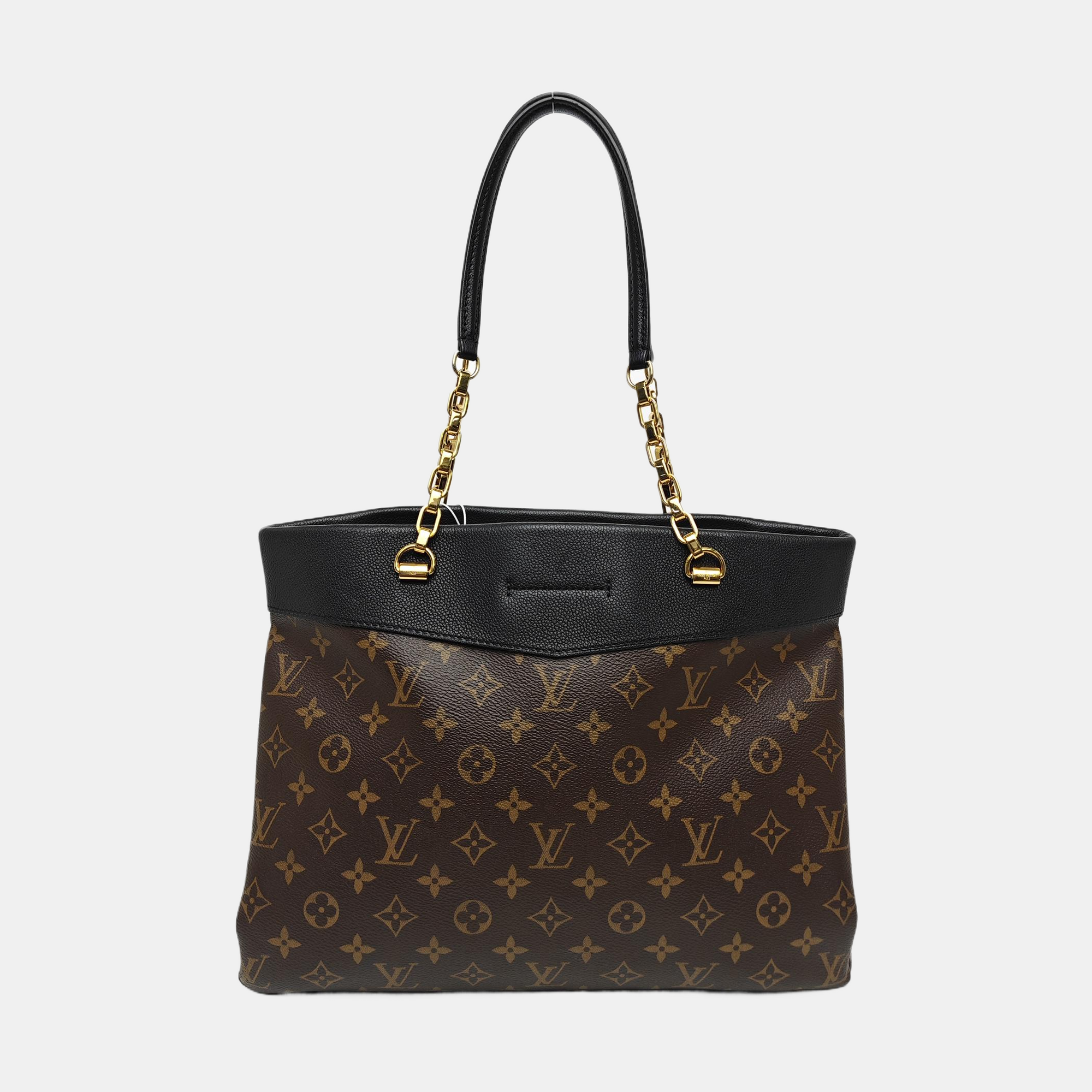 PALLAS MM Monogram Coated Canvas Brown