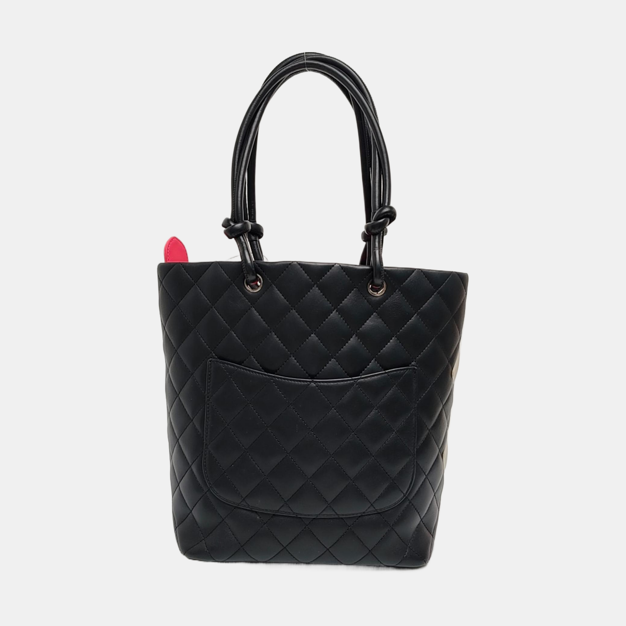 CAMBON Medium Quilted Calfskin Black