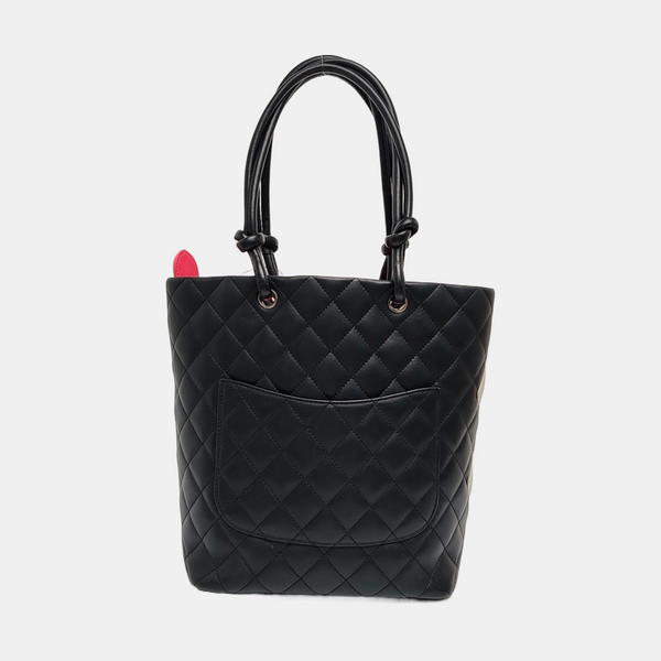 CAMBON Medium Quilted Calfskin Black