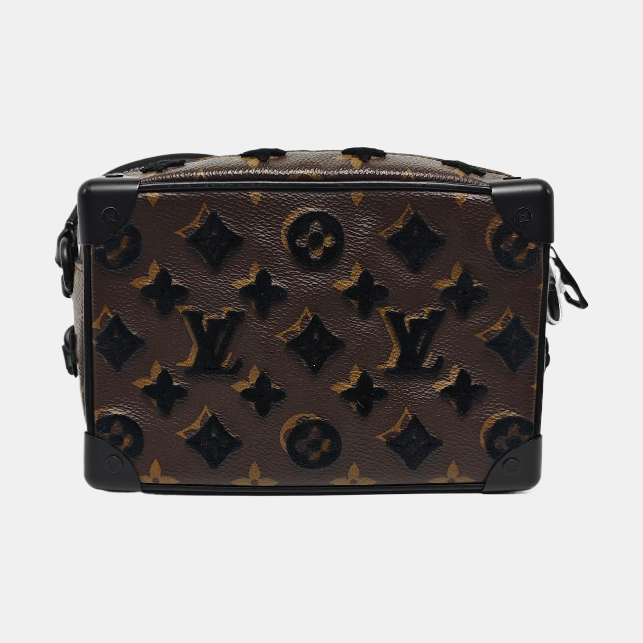 SOFT TRUNK Mini Monogram Coated Canvas Brown