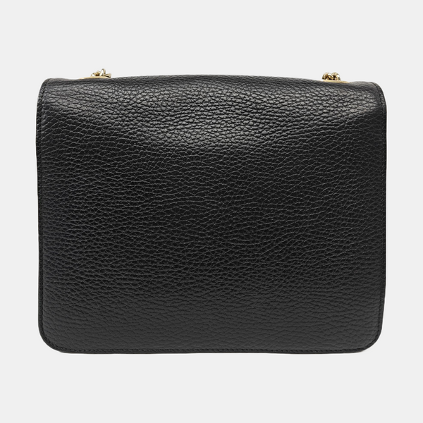 Interlocking G Small Calfskin Black