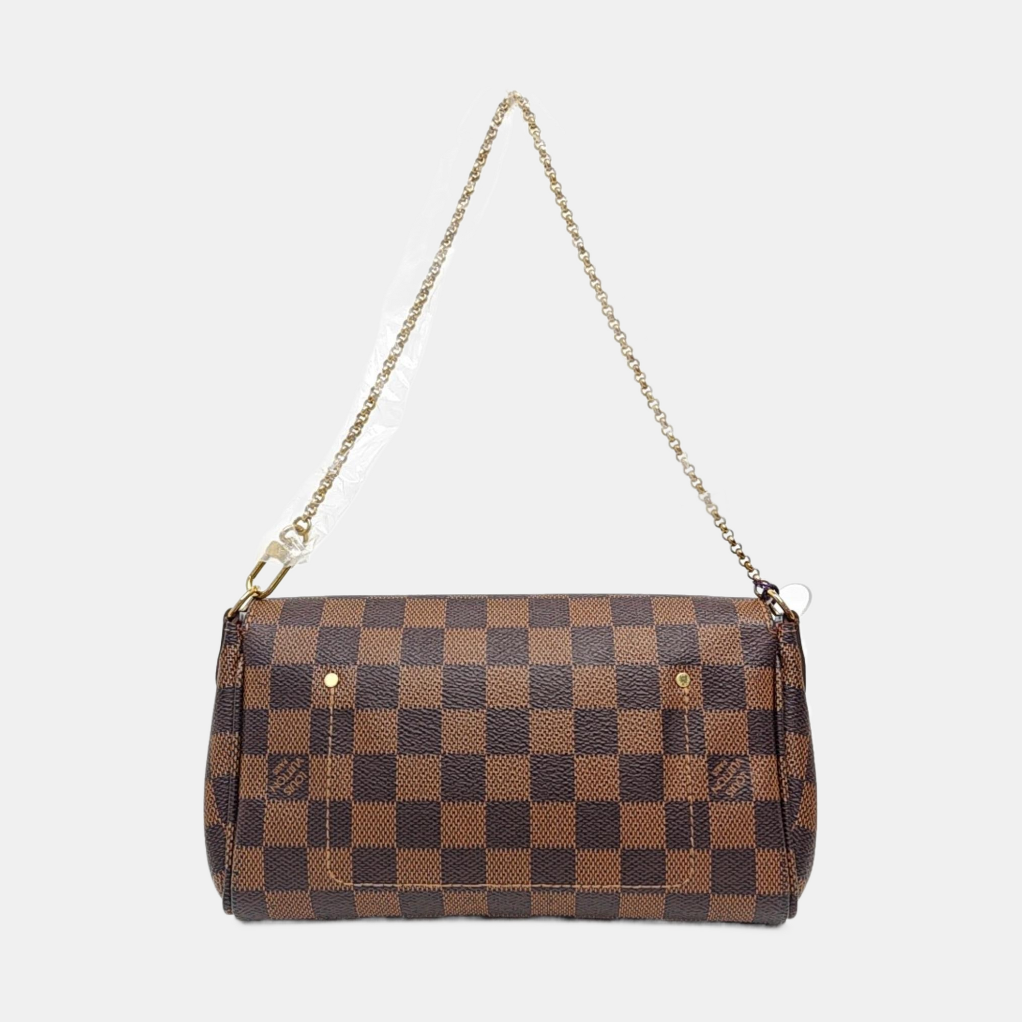 FAVORITE PM Damier Ebene Coated Canvas Brown