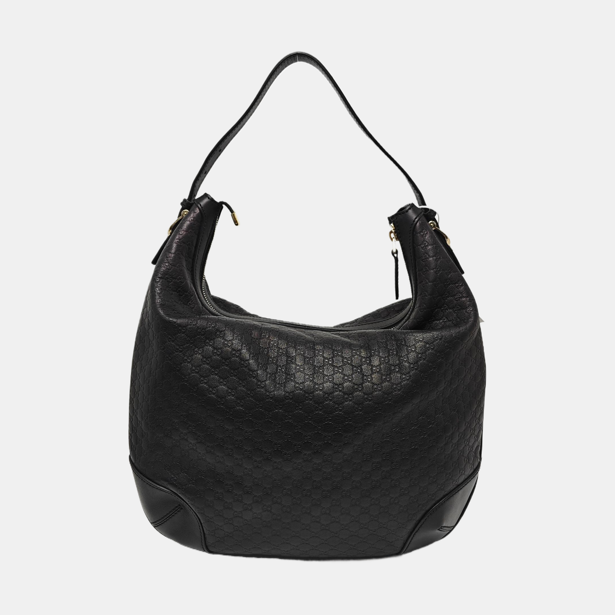 Monogram Calfskin Top Handle Bag Black